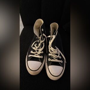 Converse Black and White High-Top Sneakers